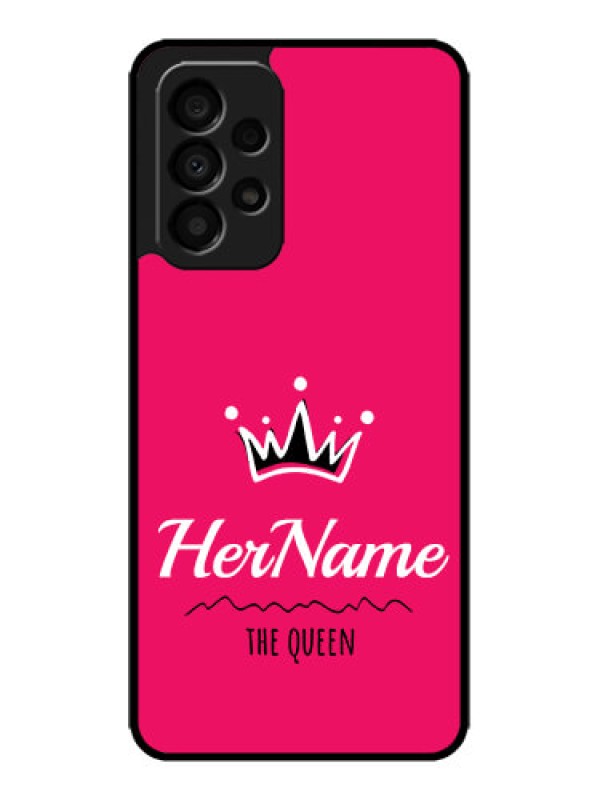 Custom Galaxy A33 5G Custom Metal Phone CaseQueen With Name Design