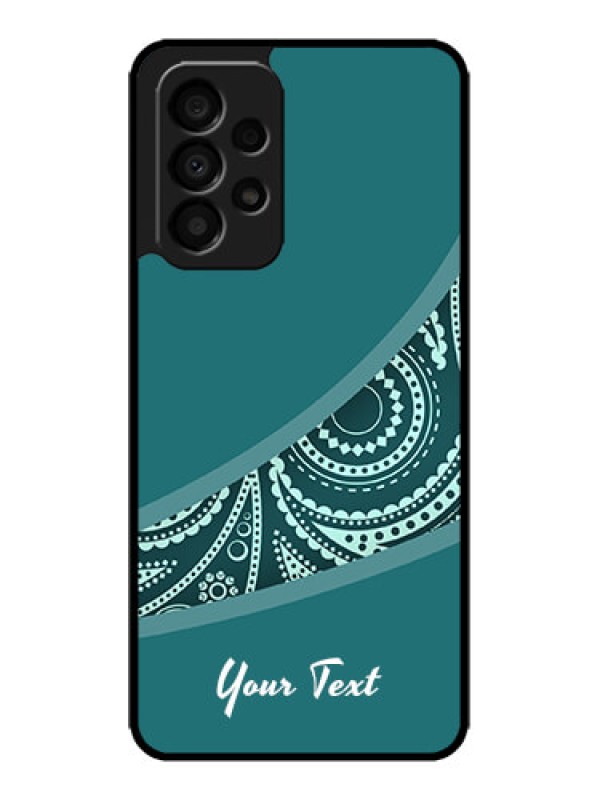 Custom Galaxy A33 5G Custom Metal Phone CaseSemi Visible Floral Design