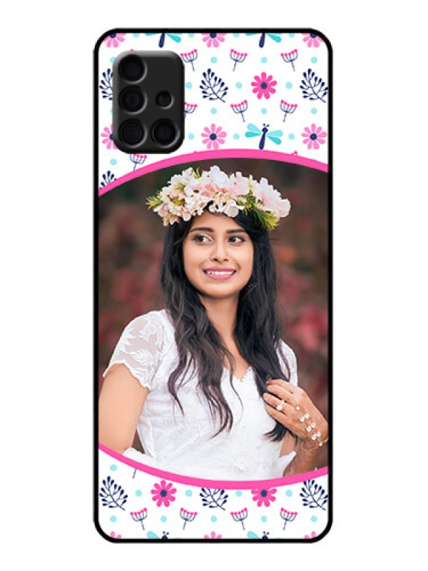 Custom Galaxy A51 Custom Metal Phone Case - Colorful Flower Design