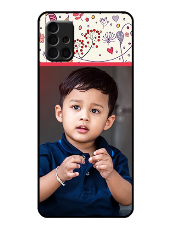 Custom Galaxy A51 Custom Metal Phone Case - Premium Floral Design