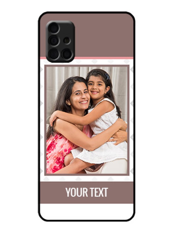 Custom Galaxy A51 Custom Metal Phone Case - Simple Diamond Design