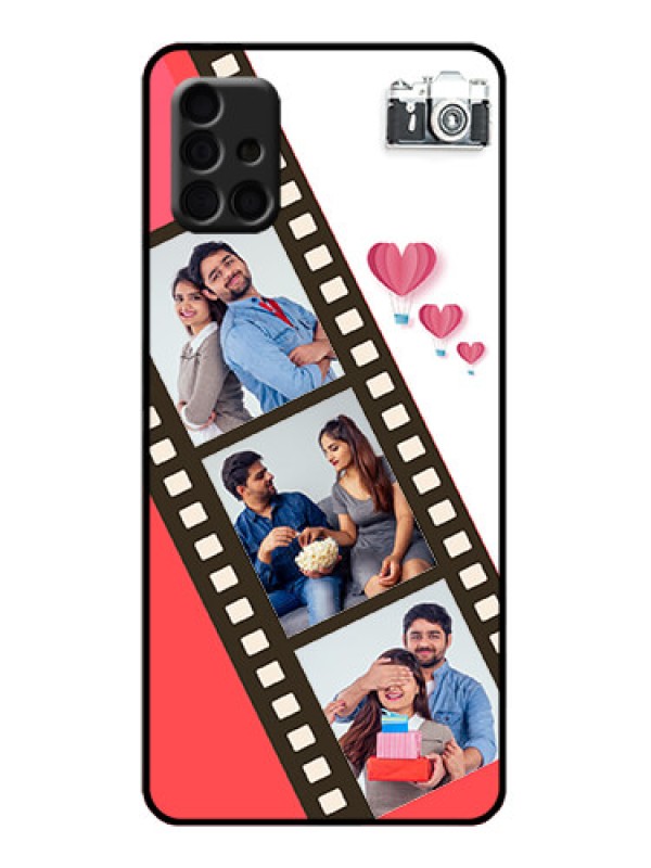 Custom Galaxy A51 Custom Metal Phone Case - 3 Image Holder With Film Reel