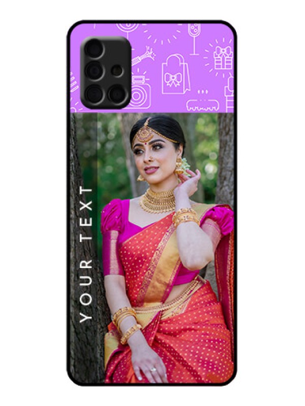 Custom Galaxy A51 Custom Metal Phone Case - Birthday Icons Design