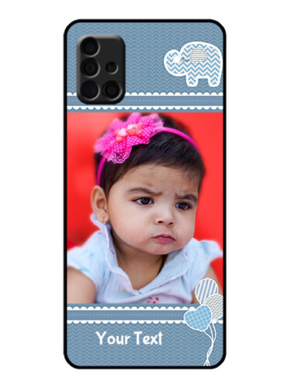 Custom Galaxy A51 Custom Metal Phone Case - With Kids Pattern Design