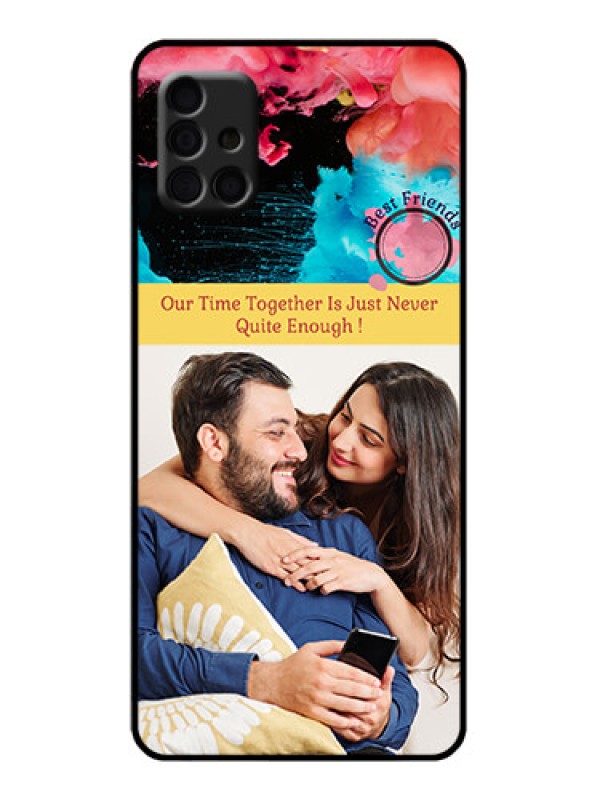 Custom Galaxy A51 Custom Metal Phone Case - Quote With Acrylic Painting Design