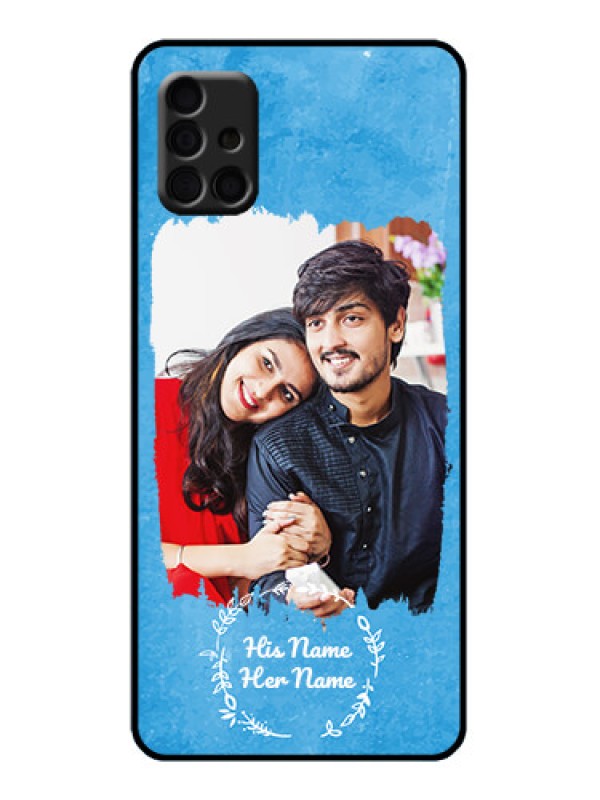 Custom Galaxy A51 Custom Metal Phone Case - Blue Color Vintage Design