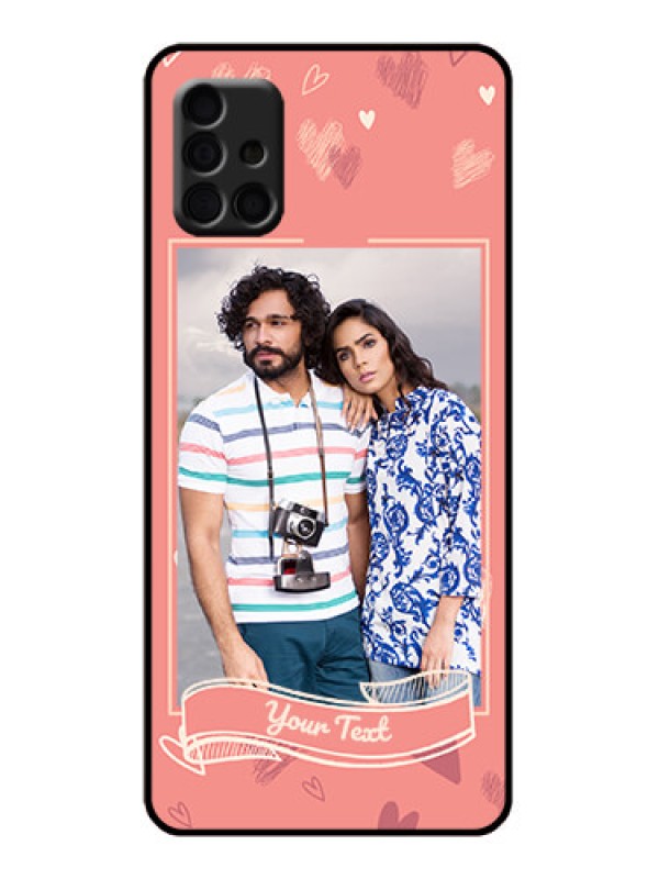 Custom Galaxy A51 Custom Metal Phone Case - Love Doodle Art Design
