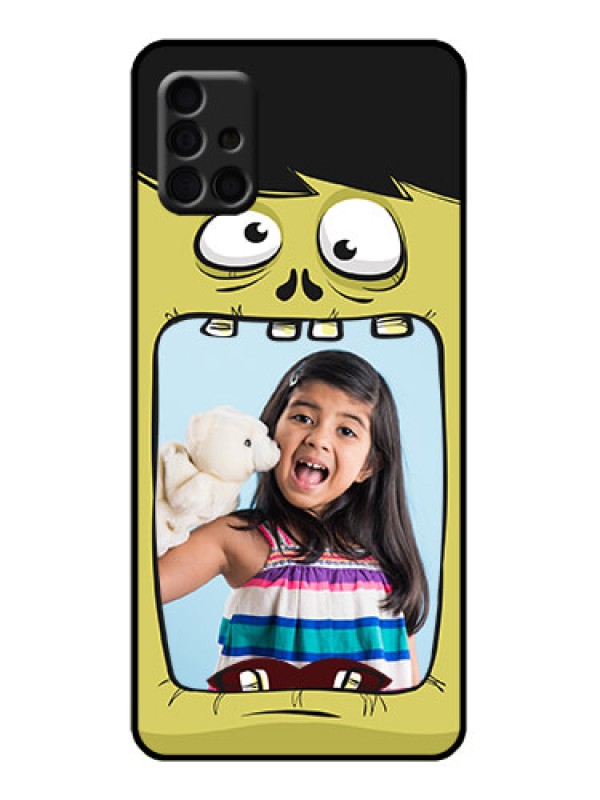 Custom Galaxy A51 Custom Metal Phone Case - Cartoon Monster Back Case Design