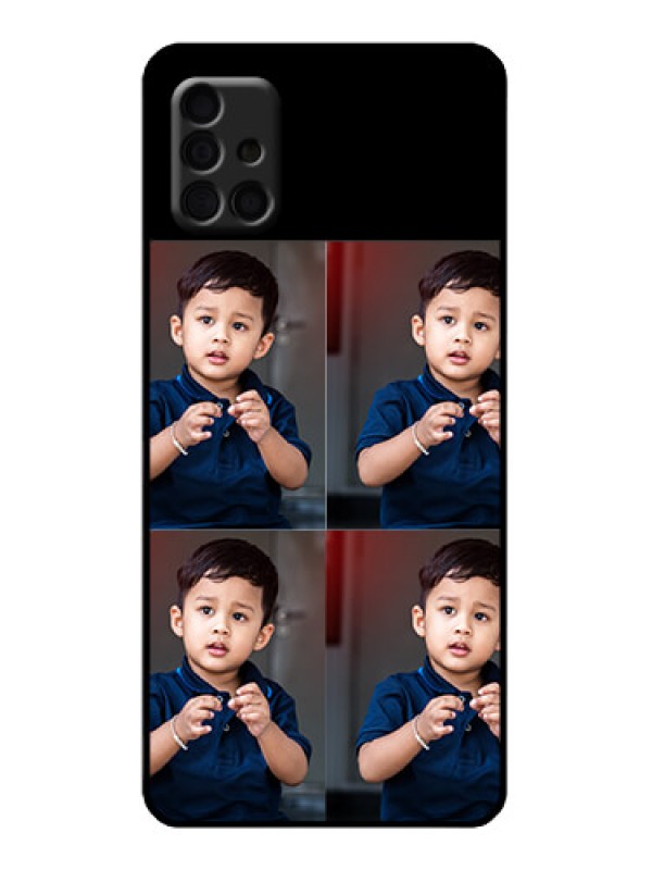 Custom Galaxy A51 Custom Metal Phone Case - 4 Image Holder Design