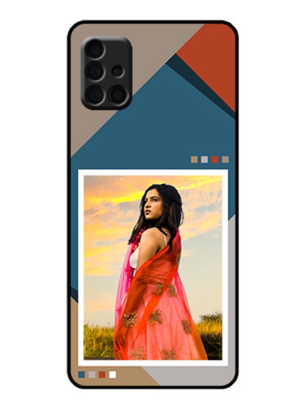Custom Galaxy A51 Custom Metal Phone Case - Retro Color Pallet Design
