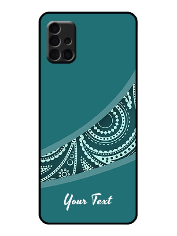 Custom Galaxy A51 Custom Metal Phone Case - Semi Visible Floral Design