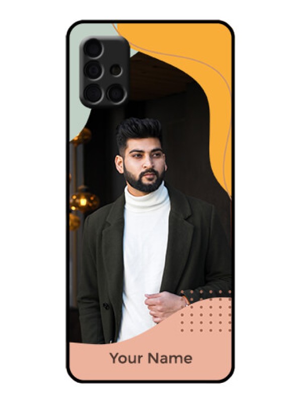 Custom Galaxy A51 Custom Metal Phone Case - Tri - Coloured Overlay Design