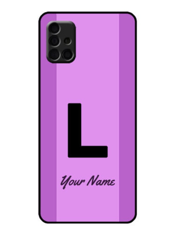 Custom Galaxy A51 Custom Metal Phone Case - Tricolor Custom Text Design