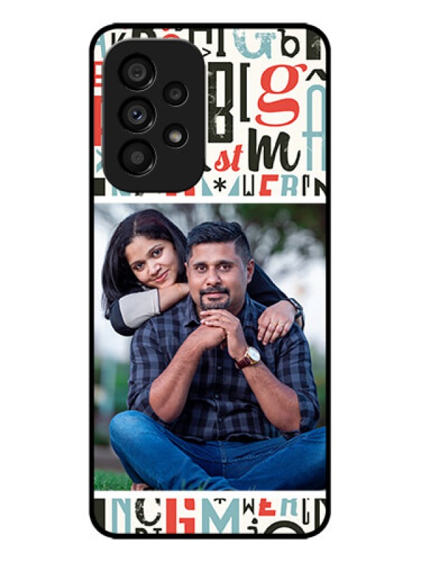 Custom Galaxy A53 5G Custom Metal Phone CaseAlphabet Design