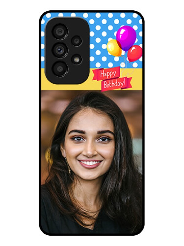 Custom Galaxy A53 5G Custom Metal Phone CaseHappy Birthday Design
