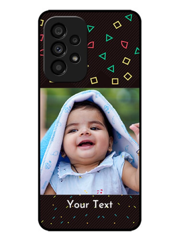 Custom Galaxy A53 5G Custom Metal Phone CaseWith Confetti Birthday Design