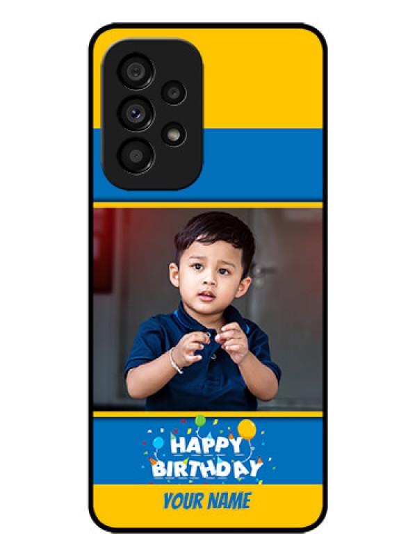 Custom Galaxy A53 5G Custom Metal Phone CaseBirthday Wishes Design