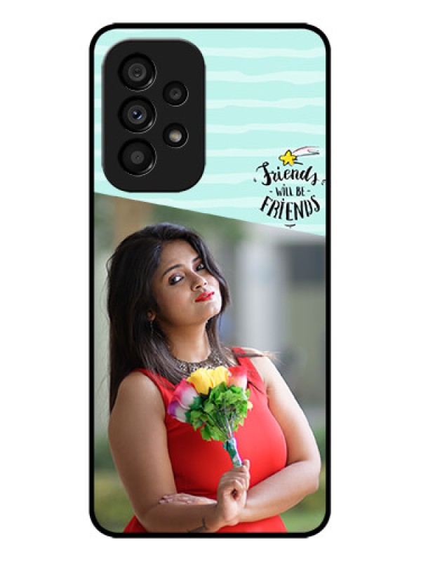 Custom Galaxy A53 5G Custom Metal Phone CaseFriends Picture Icon Design