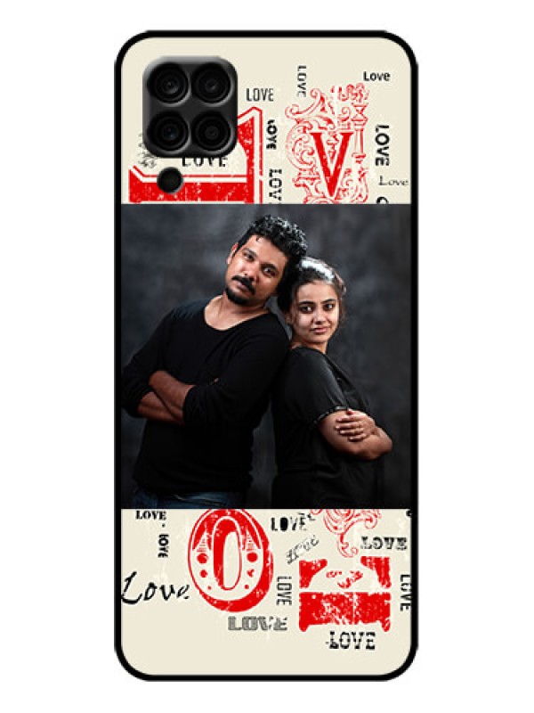 Custom Galaxy F12 Custom Metal Phone Case - Trendy Love Design Case