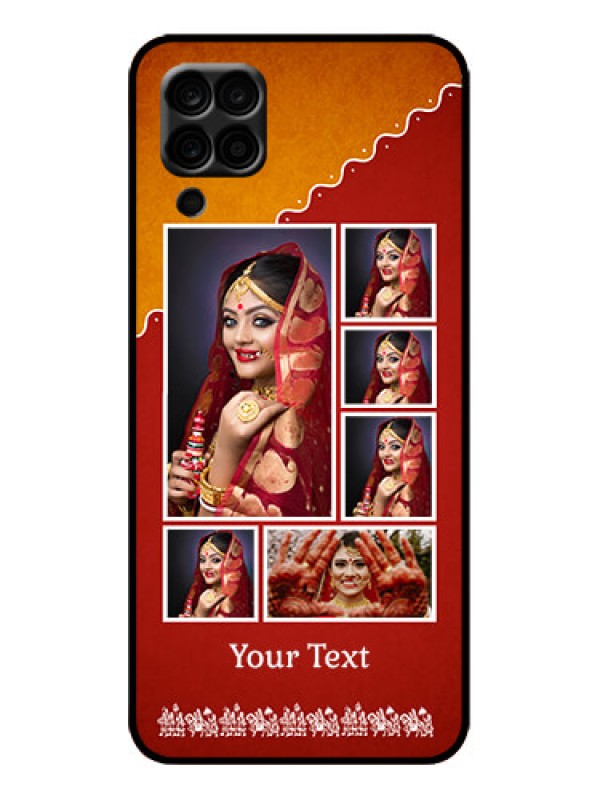 Custom Galaxy F12 Custom Metal Phone Case - Wedding Pic Upload Design