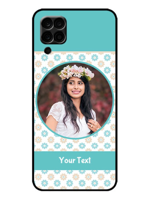 Custom Galaxy F12 Custom Metal Phone Case - Beautiful Flowers Design