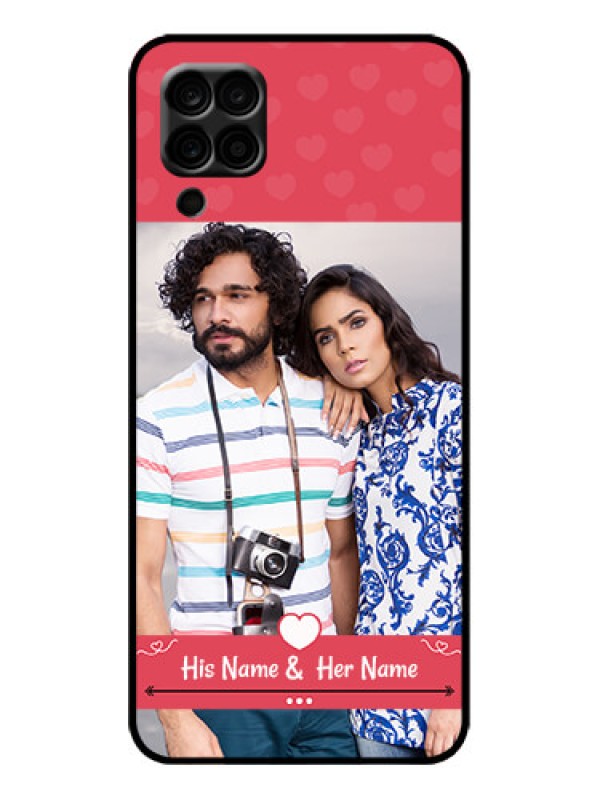 Custom Galaxy F12 Custom Metal Phone Case - Simple Love Design