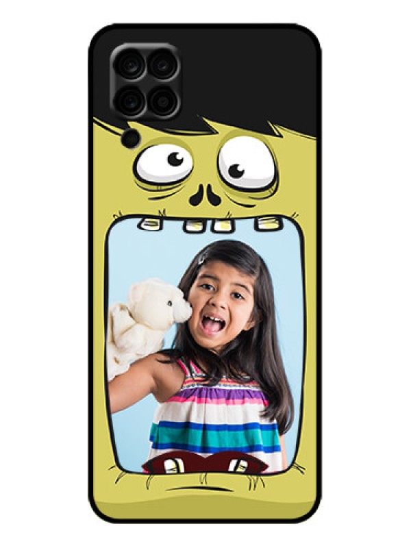 Custom Galaxy F12 Custom Metal Phone Case - Cartoon Monster Back Case Design