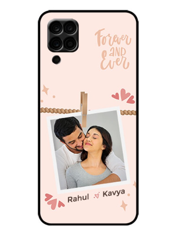 Custom Galaxy F12 Custom Metal Phone Case - Forever And Ever Love Design