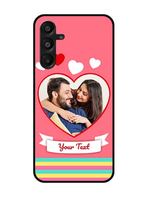 Custom Samsung Galaxy F16 5G Custom Metal Phone Case - Love Shapes Doodle Design
