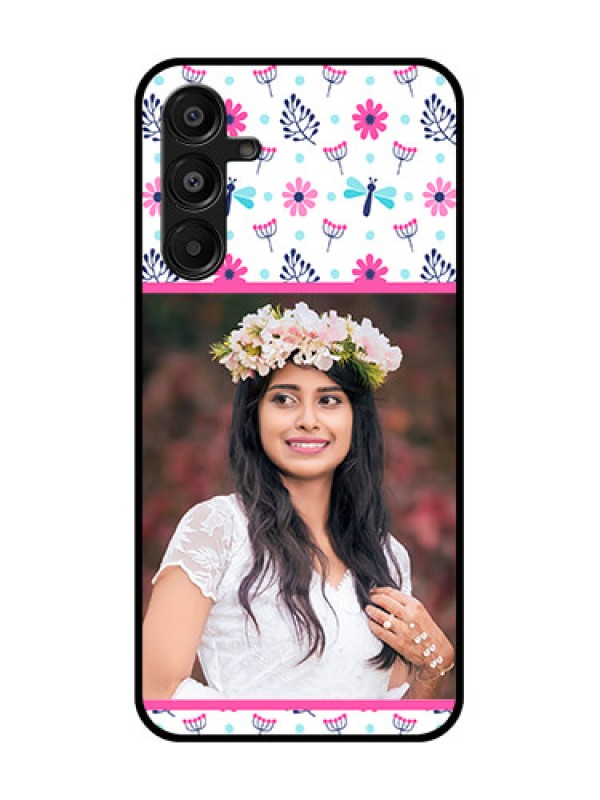 Custom Samsung Galaxy F16 5G Custom Metal Phone Case - Colorful Flower Design