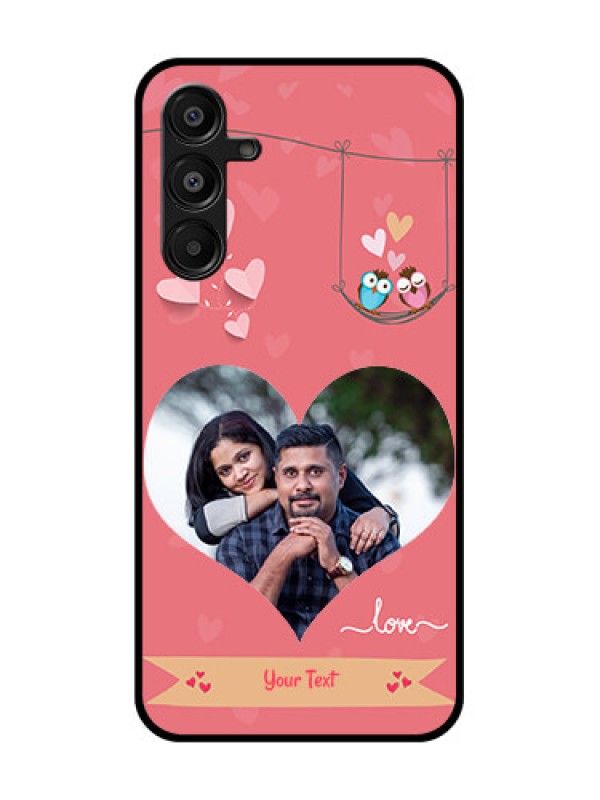 Custom Samsung Galaxy F16 5G Custom Metal Phone Case - Peach Color Love Design