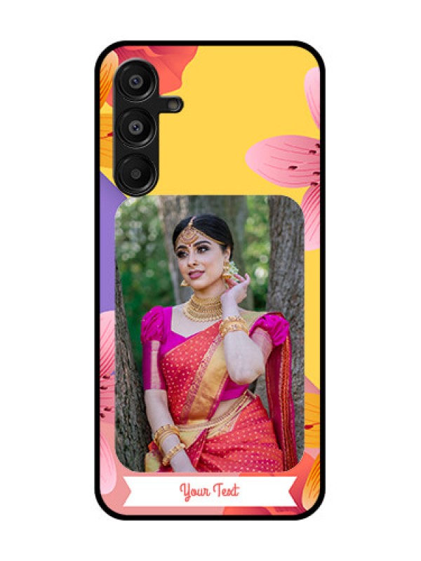 Custom Samsung Galaxy F16 5G Custom Metal Phone Case - 3 Image With Vintage Floral Design