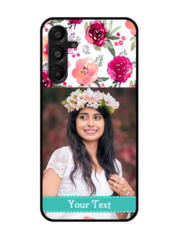 Custom Samsung Galaxy F16 5G Custom Metal Phone Case - Water Colors Floral Design