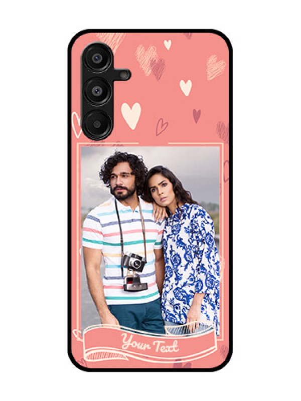 Custom Samsung Galaxy F16 5G Custom Metal Phone Case - Love Doodle Art Design