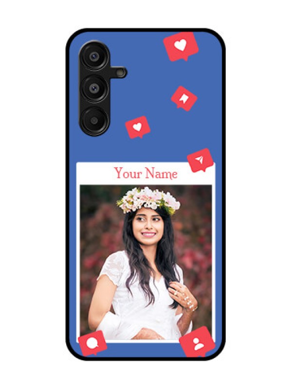 Custom Samsung Galaxy F16 5G Custom Metal Phone Case - Like Share And Comment Design