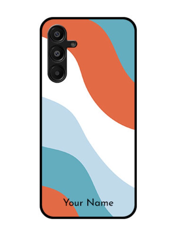 Custom Samsung Galaxy F16 5G Custom Metal Phone Case - Coloured Waves Design