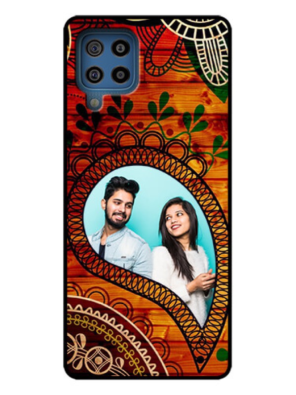 Custom Galaxy F22 Custom Metal Phone Case - Abstract Colorful Design