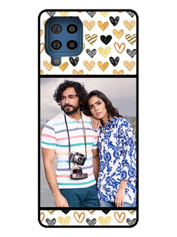 Custom Galaxy F22 Custom Metal Phone Case - Love Symbol Design