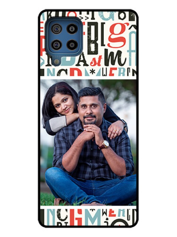 Custom Galaxy F22 Custom Metal Phone Case - Alphabet Design