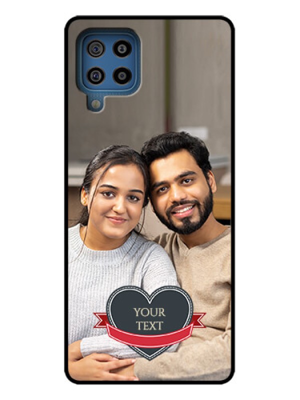 Custom Galaxy F22 Custom Metal Phone Case - Just Married Couple Design