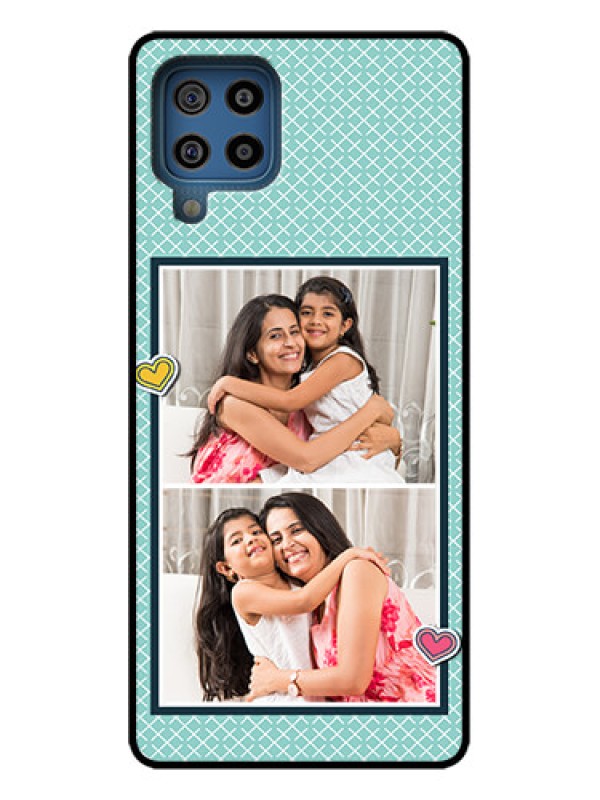 Custom Galaxy F22 Custom Metal Phone Case - 2 Image Holder With Pattern Design