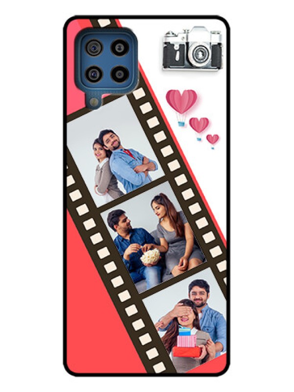Custom Galaxy F22 Custom Metal Phone Case - 3 Image Holder With Film Reel