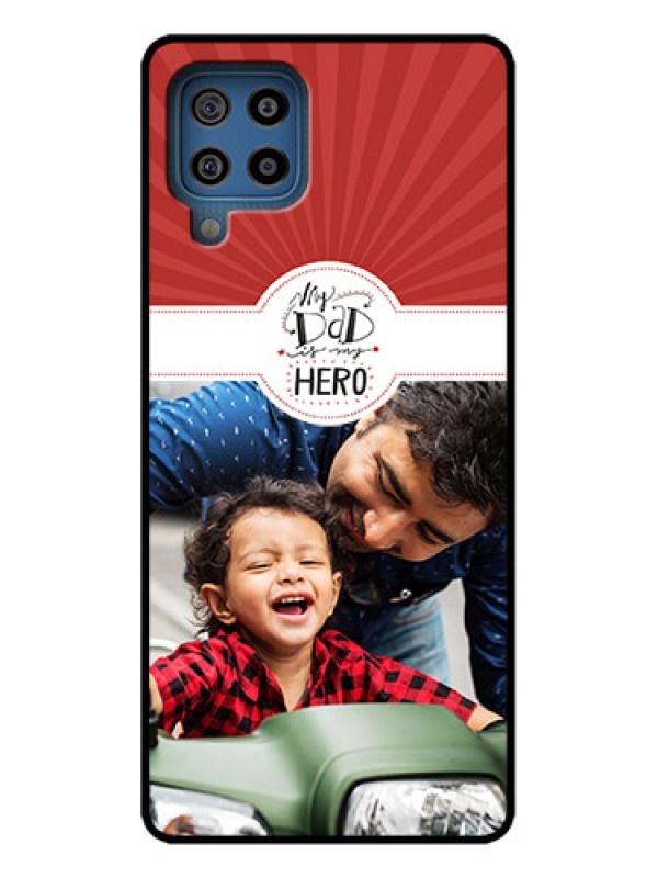 Custom Galaxy F22 Custom Metal Phone Case - My Dad Hero Design