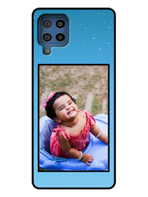 Custom Galaxy F22 Custom Metal Phone Case - Wave Pattern Colorful Design