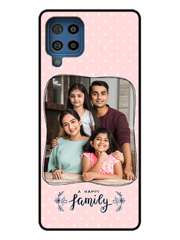 Custom Galaxy F22 Custom Metal Phone Case - Family With Dots Design