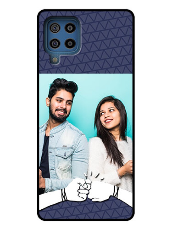 Custom Galaxy F22 Custom Metal Phone Case - With Best Friends Design