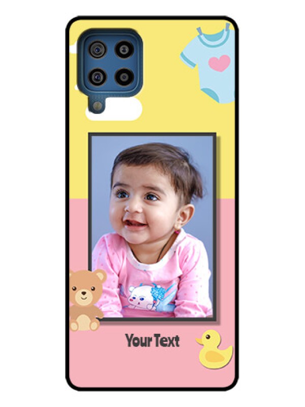 Custom Galaxy F22 Custom Metal Phone Case - Kids 2 Color Design