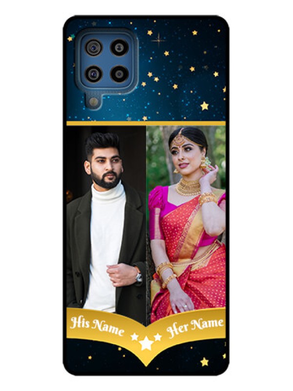 Custom Galaxy F22 Custom Metal Phone Case - Galaxy Stars Backdrop Design