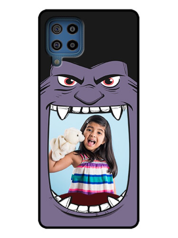 Custom Galaxy F22 Custom Metal Phone Case - Angry Monster Design