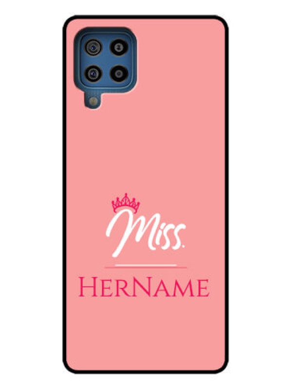 Custom Galaxy F22 Custom Metal Phone Case - Mrs With Name Design